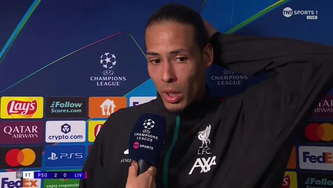 2026世界杯投注app下载-范戴克：对输球不满；巴黎周末休息？利物浦只能专注于自身